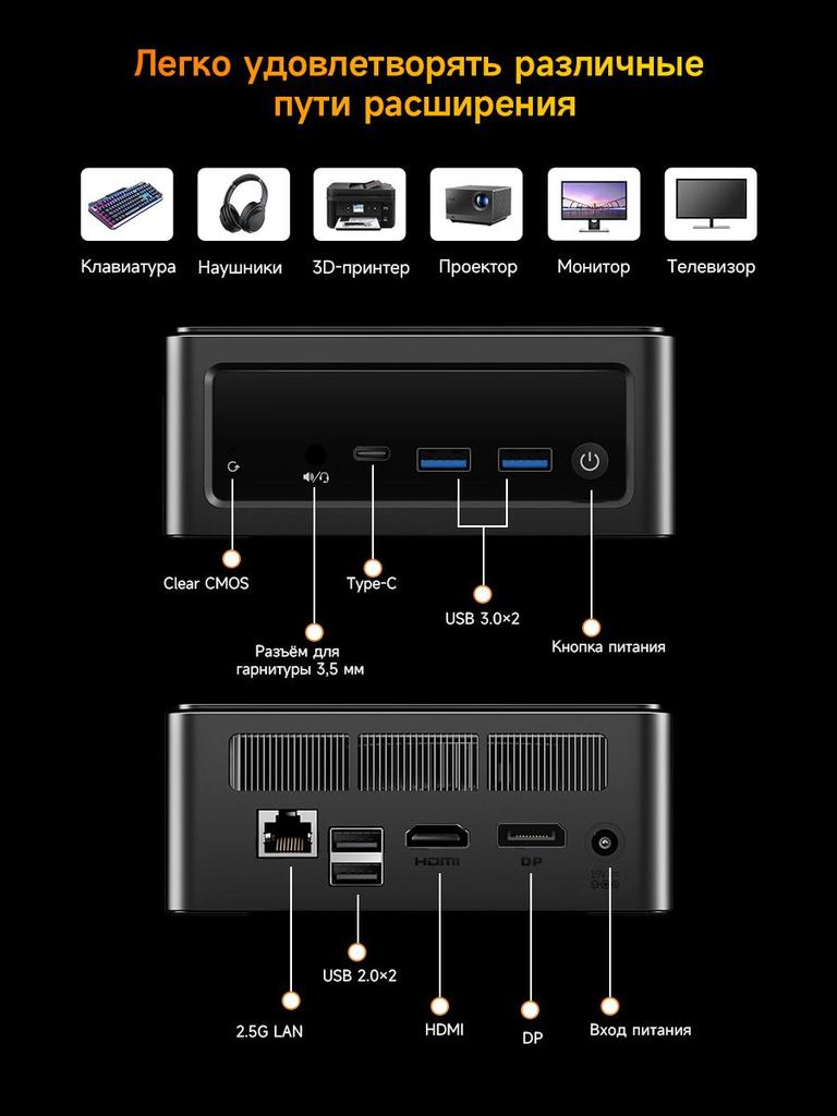 Mini Pc BMAX B8A PRO 16G+512G SSD AMD Ryzen 7 8745HS  AMD Radeon 780M Windows 11