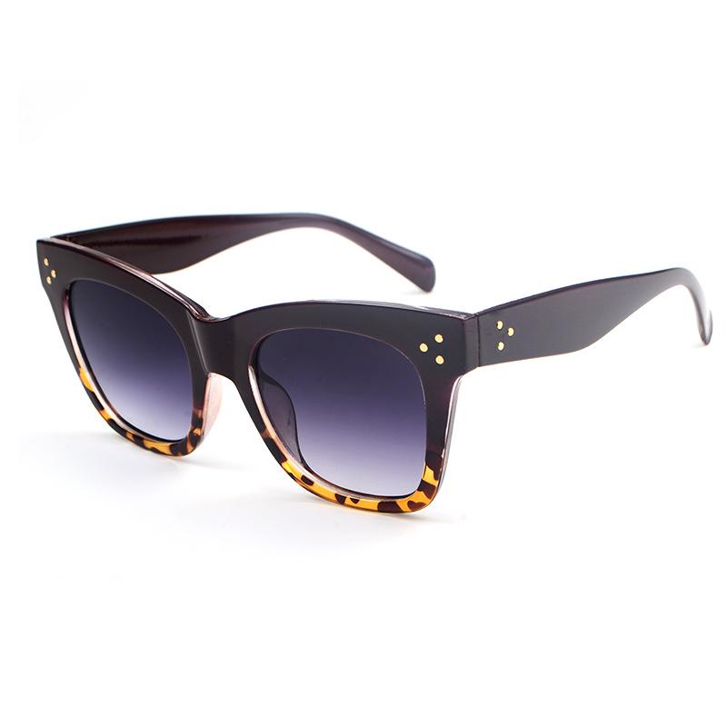 Latest Ladies Oversized Frames Cat Eyes Sun Glasses Fashion Ladies's Sun Glasses Vintage Gents UV Protective Goggles UV400 Eyewear