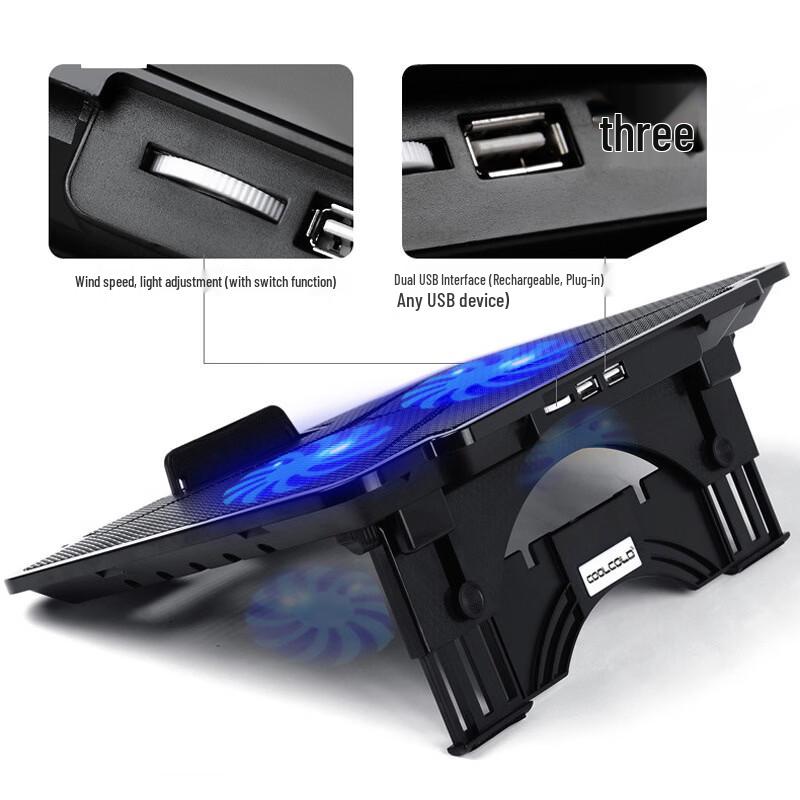 Ollymurs Dual Fan Laptop Cooling Pad