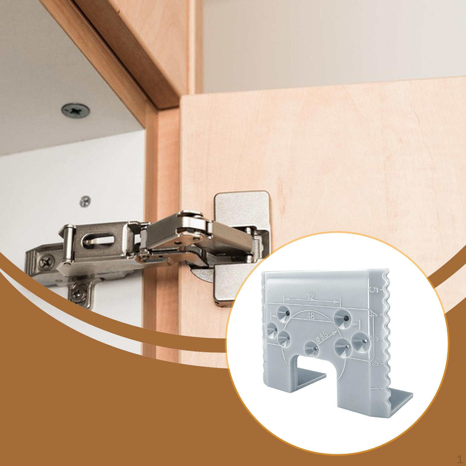 

Door Jamb Hinge Jigs Accurate Guide 2mm , Alignment Auxiliary Tool Sturdy DIY Home Projects