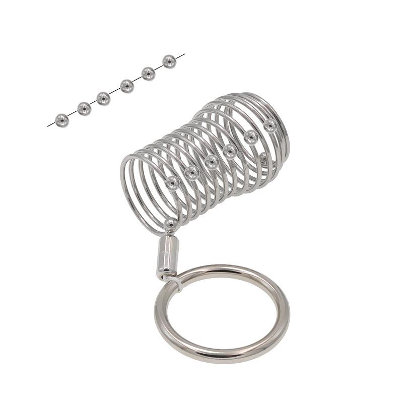 Stainless Steel Penis Ring Exotic Condom Passion 8 Beads Sex Aid Tool Couple Sex Toys Adult Supplies Anti-off