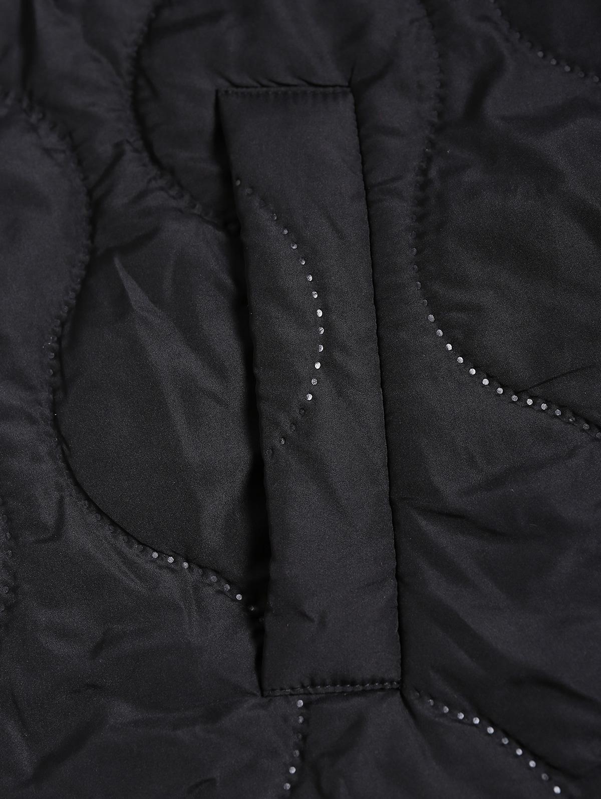 Rosegal Plus Size Искусственный мех вставки эластичная талия стеганая куртка с капюшоном — фото 5