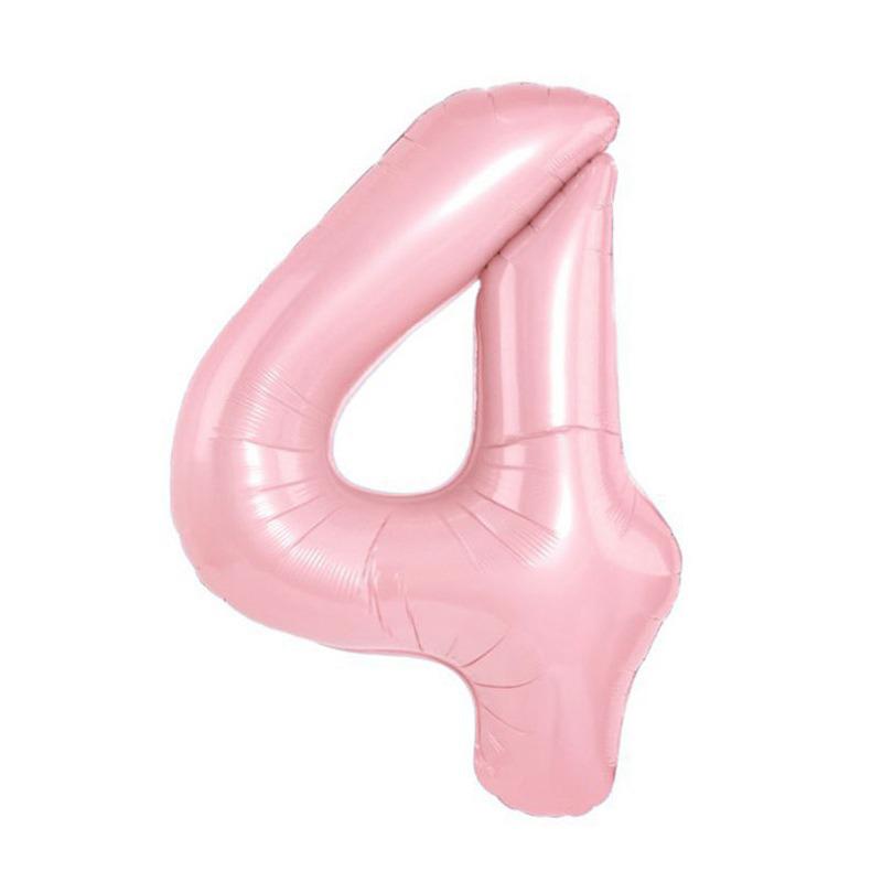 32" Medium Number Aluminum Foil Balloon for Children's Birthday Party Decorations