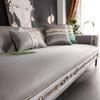 Summer Ice Silk Cool Pad Four Seasons Universal Sofa Cushion Modern Minimalist Living Room Comfortable Sofa Cover Slipcover