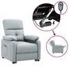 Fauteuil inclinable électrique - MAISON EXCLUSIVE - 1 place - Gris clair - Tissu - 3 positions