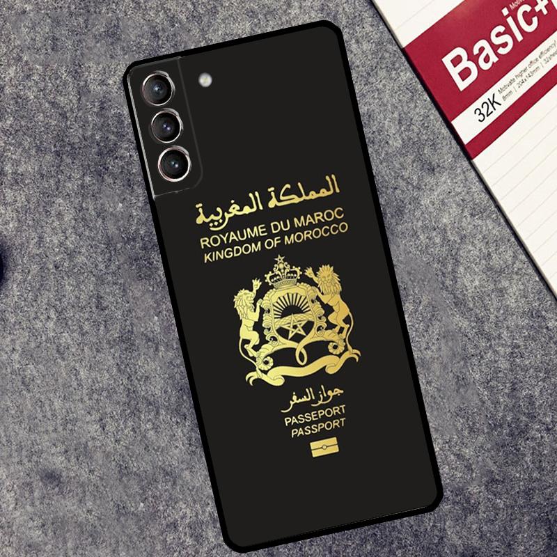 Morocco Flag Coat Of Arms Case For Samsung Galaxy S25 S26 Ultra S20 S21 S22 S23 S10 Plus S25 FE S24 Ultra Cover Coque
