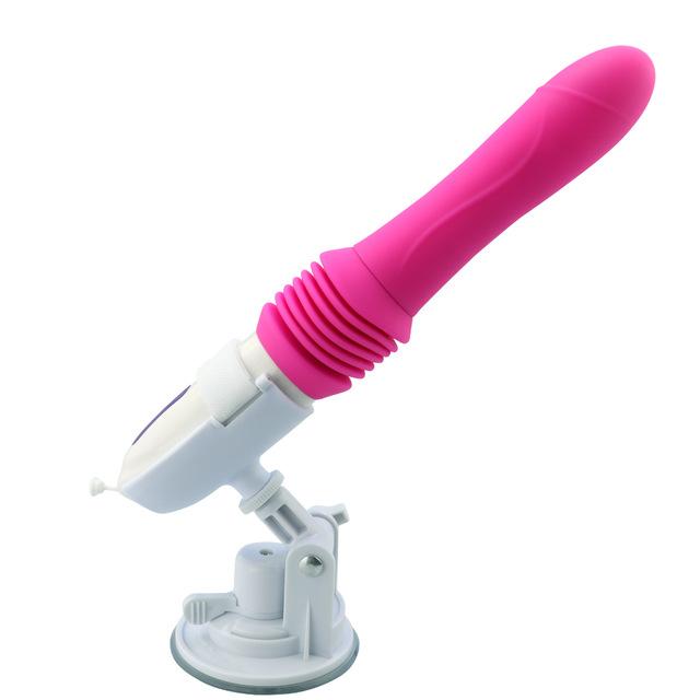 Stoßdildo-Vibrator, automatischer G-Punkt-Vibrator mit Saugnapf, Sexspielzeug für Frauen, freihändiger Sexspaß, Analvibrator für Orgasmus