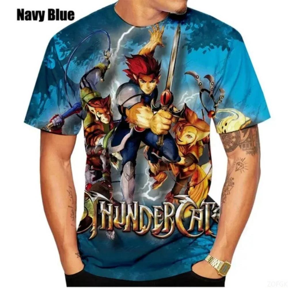 Anime ThunderCats 3D Classic T-Shirt War Shirt Men's Fashion T-Shirt Women Casual Top