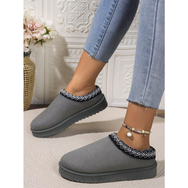 New Autumn/Winter Lace-Up Ethnic-Style Fashion Snow Boots Plus Size Women's Shoes Thickened Cotton-Lined Boots