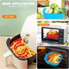Air Fryer Silicone Liners Pot Basket Cooking Gadgets Baking Tray Non-stick Pizza Pan Oven Kitchen Accessories Reusable TMZ