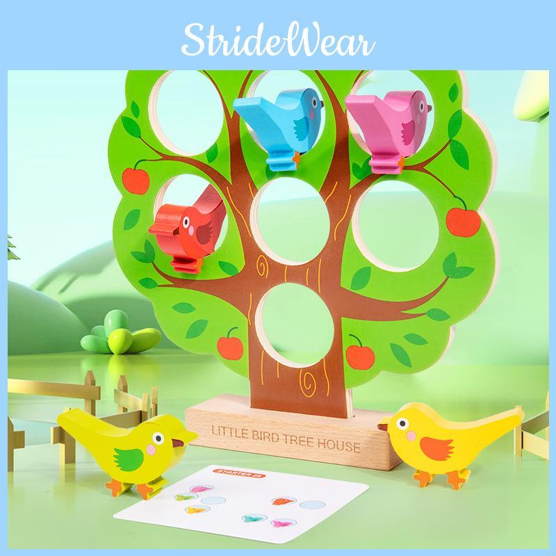 Birdhouse Wooden Kids Theme Logic Puzzle Toy With Space And Recognition Color