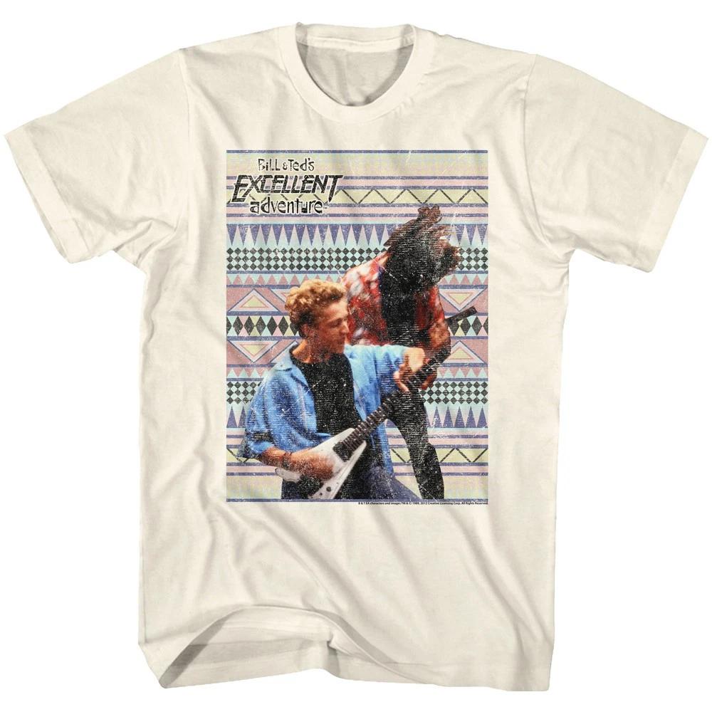 Bill  Ted s Excellent Adventure Movie Aztec Background Men s T shirt S