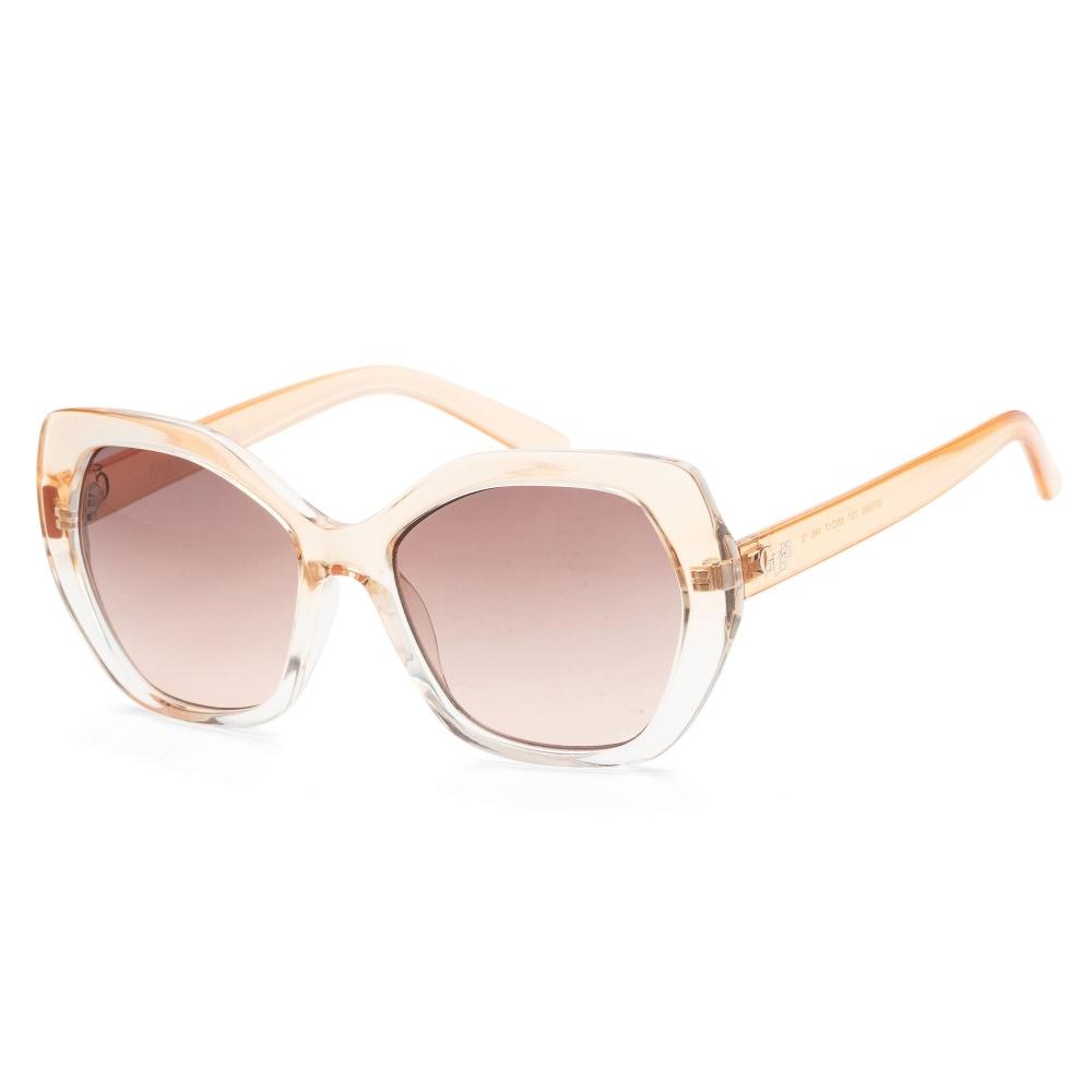 

Guess Женские розовые солнцезащитные очки 55 мм GF0390 72T блестяще-розовые