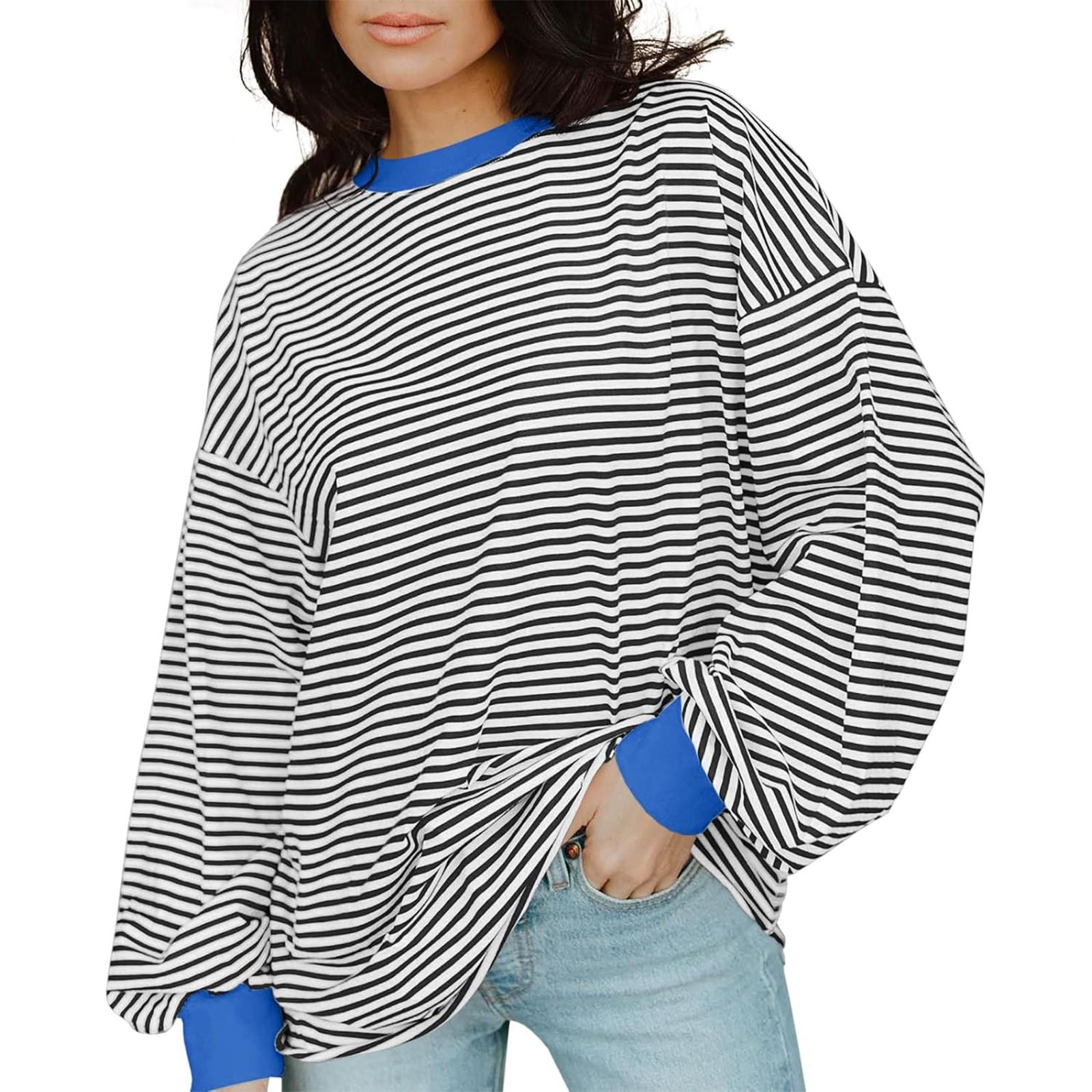 

Женские толстовки с круглым вырезом, свитера, повседневная удобная модная одежда, одежда S синий