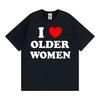I Love Old Women Pattern T-shirt Hot Selling for Women Harajuku Fashion Classic T-shirt Casual Short Sleeved T-shirt