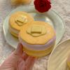 Mousse Kuchen Squishy Spielzeug Langsam Aufgehend Brauner Zucker Mousse Quadratischer Kuchen Langsames Zurückfedern Quetschspielzeug Anti-Stress-Entlastung Handentspannung Geschenk