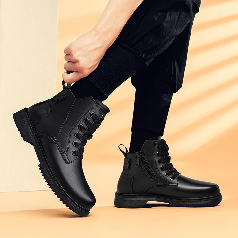Retro Herren Business Stiefel 2024 Neue Herren Italienische Cowboy Nähstiefel Echtes Leder Stiefeletten Schuhe Luxusmarke Ausverkauf Winterstiefel