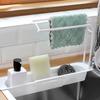 1pcs Telescopic Sink Shelf Kitchen Sinks Organizer Soap Sponge Holder Sink Drain Rack Storage Basket Kitchen Gadgets Accessories
