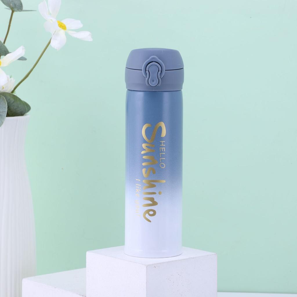 Ceașă termoizolantă din oțel inoxidabil 304, cu arc treptat, ceașcă de apă portabilă în aer liber.