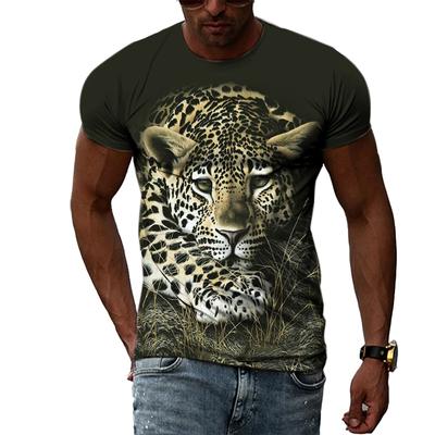 Summer Various Animal Pattern Men's T-shirt 3D Fashion Cool Style Printed T-shirt Hip Hop O-neck Casual Trendly Short Sleeve Tee