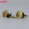 1 Set Guyker Strap Lock Button For Guitar And Bass Chromeblackgoldsmoky Color