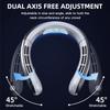 Neck Mounted Fan Mini Portable Silent Bladeless Fan with 100 Adjustable Speed Settings LED Digital Display Outdoor Neck Fan