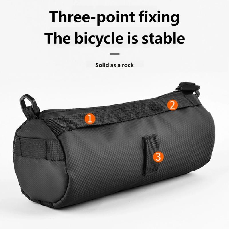 Large Capacity Bike Frame Storage Bag Regulable Front Tube Bicycles Organizers for Commuting Accessories