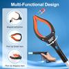 32" Grabber Reacher Tool Foldable Reacher Grabber Pickup Tool W/ 360° Rotating Jaw&Magnet Trash Picker Upper Lightweight Grabber