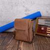 Double-layer Pocket Crazy Horse Leather Korean Men's Bag Casual Backpack Trend Waist Bag Shoulder Crossbody Bags
