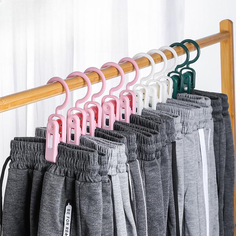 Hook-equipped Multi-functional Clip, Hat Storage Clip, Pants Clip, Home Traceless Clip, Sock Drying Clip, Windbreaker Clip