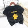 2026 Kids ShortSleeved Cartoon Printed Pikachu Game New Style TShirt Boys and Girls Casual Shirt for Leisure UseSportsShirt
