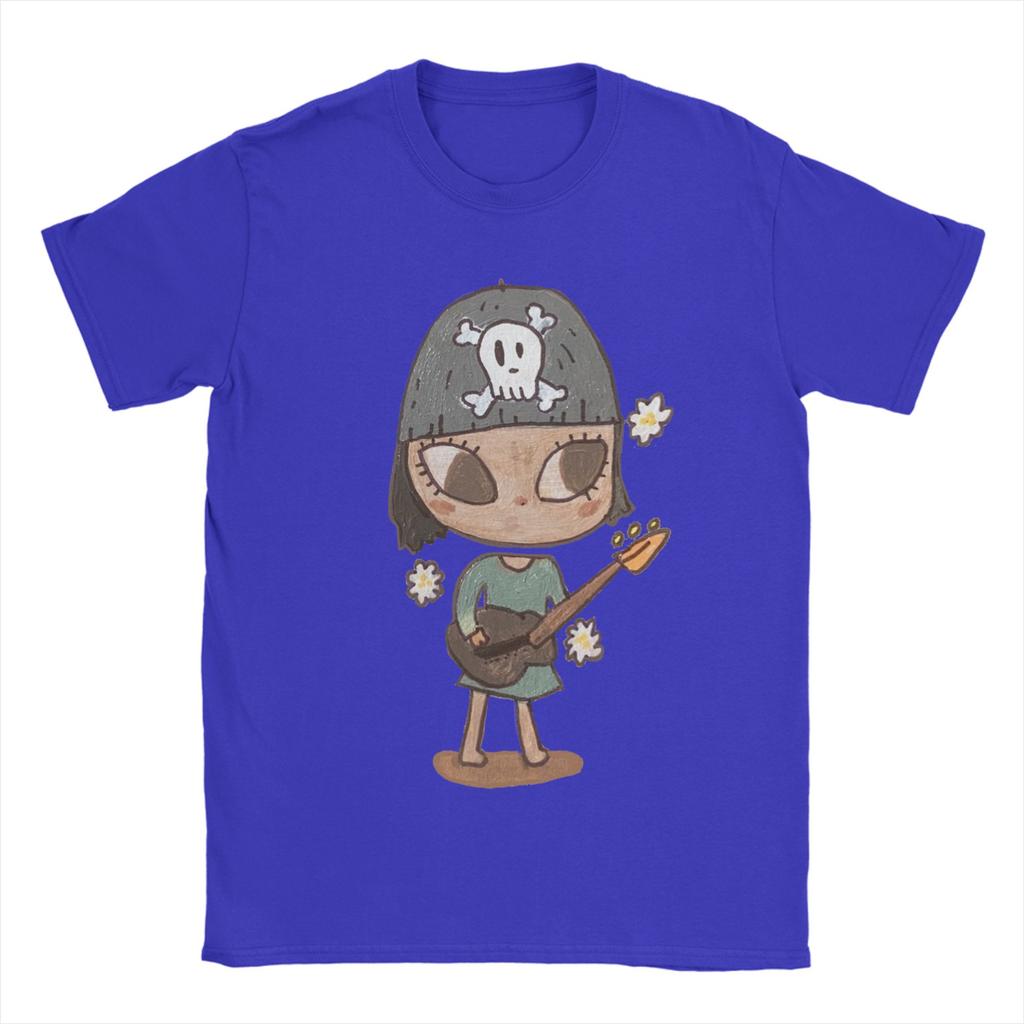 Unisexs TShirts Guitar GirlYoshitomo Nara Novelty Pure Cotton Tee Shirt Short Sleeve T Shirt Round Collar Clothing Gift Idea