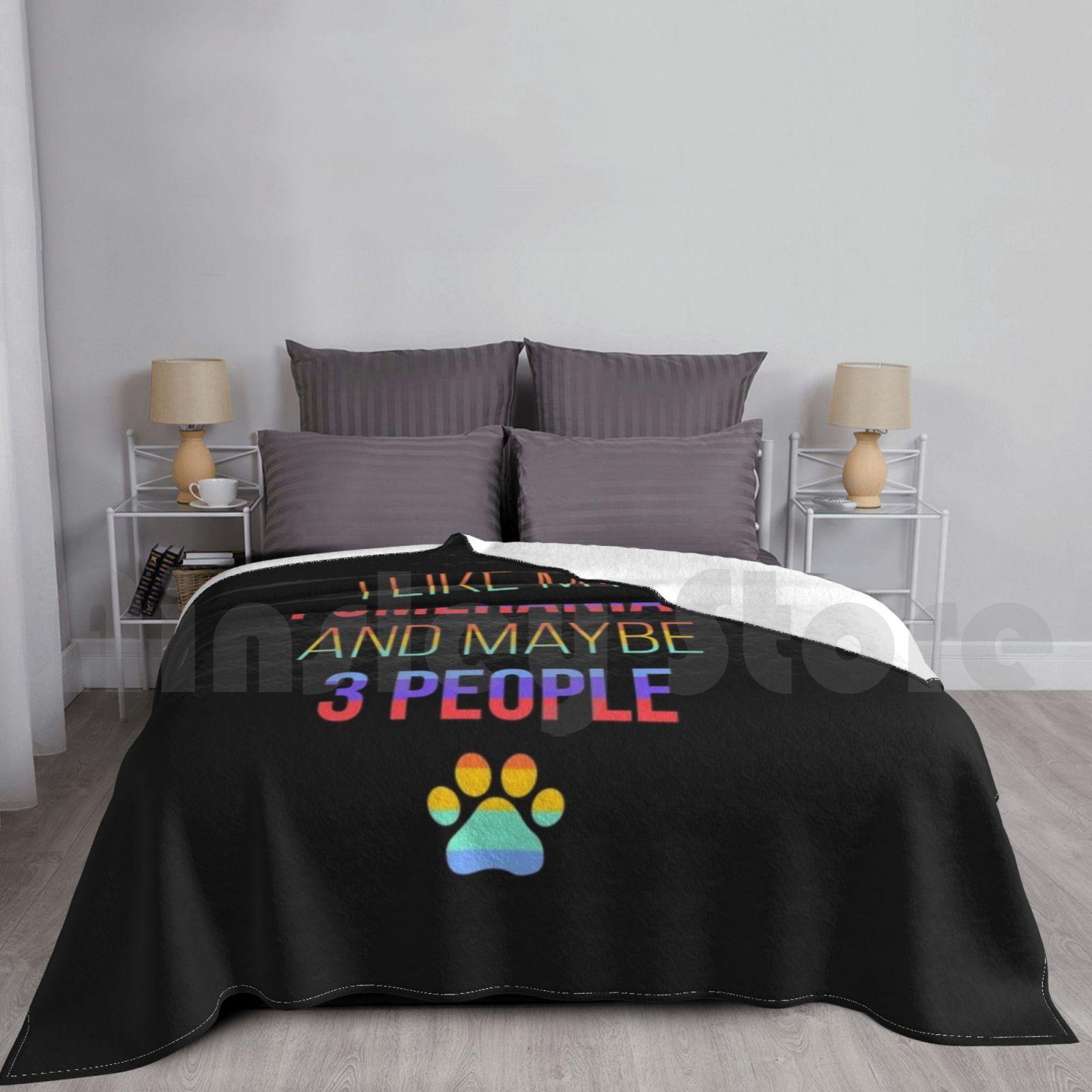 Pomeranian Owner Funny Blanket Fashion Custom Pomeranian Pomeranian Pomeranians Pomeranian Pom Pomeranian Dog Size: 75*100cm, Weight: 230 GSM