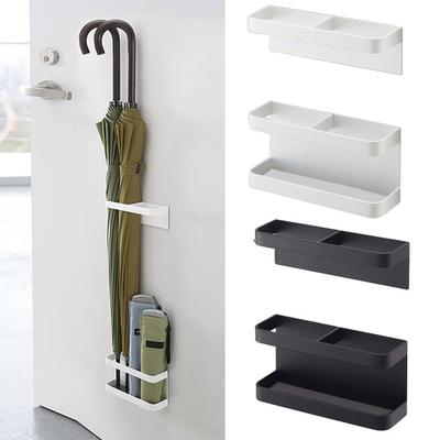 Magnetischer, wandmontierter Schirmständer, Aufbewahrungshalter, höhenverstellbar, Installation ohne Bohren, Aufbewahrungsregal, Schirm-Organizer