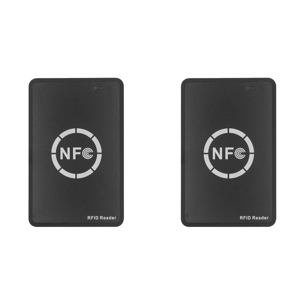 NFC Smart Card Reader Writer 13.56MHz/125KHz/250KHz USB Programmer RFID Copier/Duplicator Card ID IC Decoder Door Access System