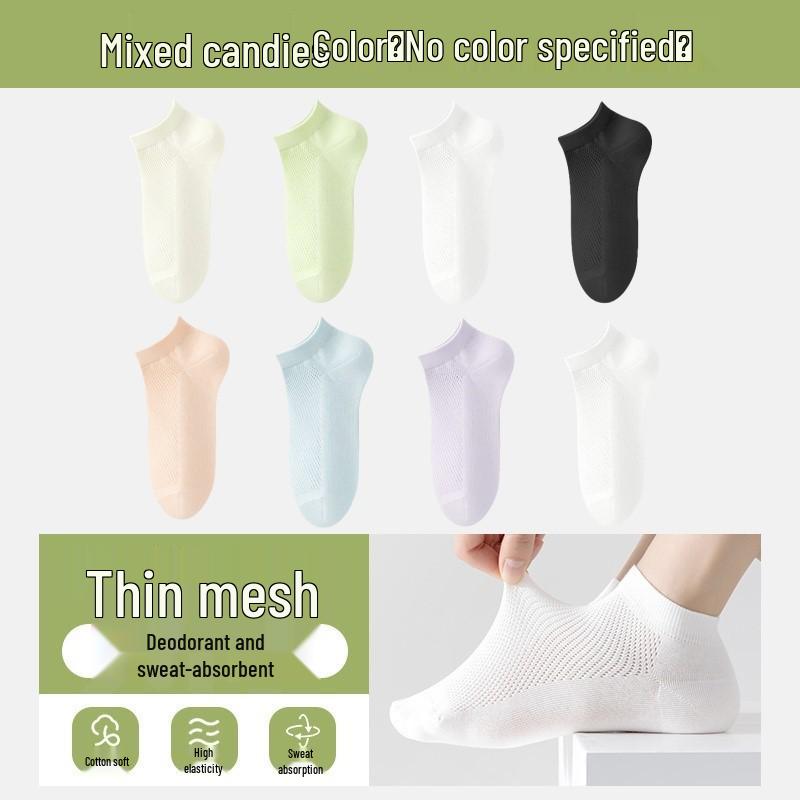 Zhuji Unisex Odor-Resistant Sweat-Absorbent Mid-Calf Cotton Socks for Spring to Autumn