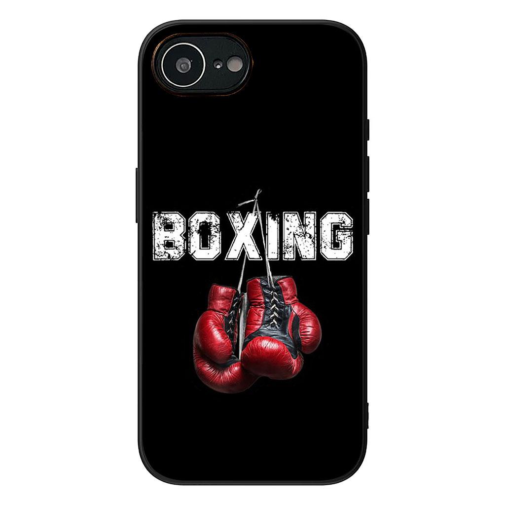 Strong Boxing Gloves Kickboxing Casing Phone Cover for Apple iPhone 16 15 14 11 Pro Max 7 8 Plus SE2 SE3 SE 2022 2020 Case
