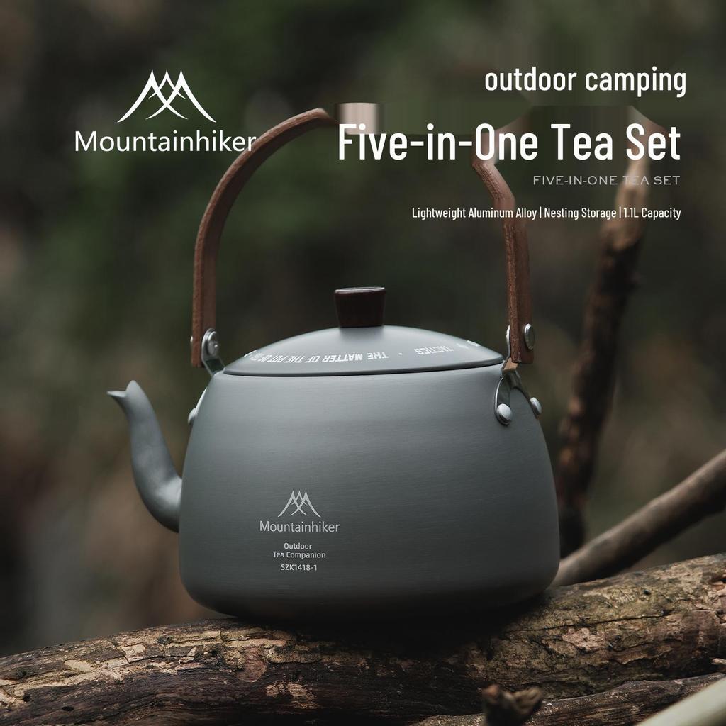Mountain Guest Portable Tea Brewing Kettle Set for Outdoor Camping & Picnic