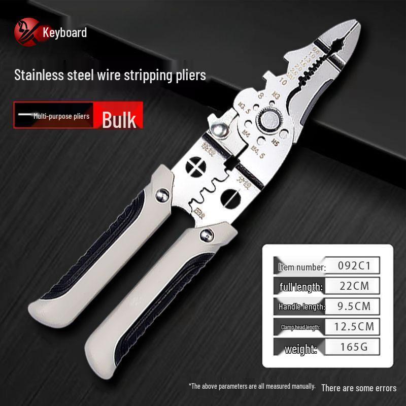 Universal 2025 Multifunctional Electrician Wire Stripper & Crimper with Wire Looping & Cutting Abilities