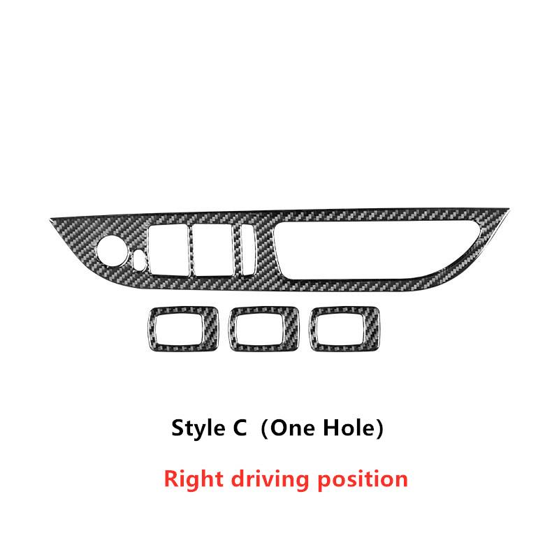 4Pcs Window Lift Switch Panel Cover Stickers Trim For BMW 5 Series E60 E70 E71 520 523 525i 530li 2005-2010 Years 