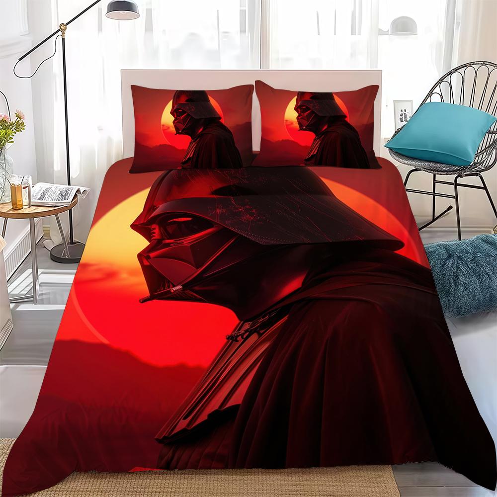 S-STAR W-WARS Duvet Cover Set Home Style Bedding Soft Laundry Cotton Bed 3 Piece Set Student Dormitory Gift