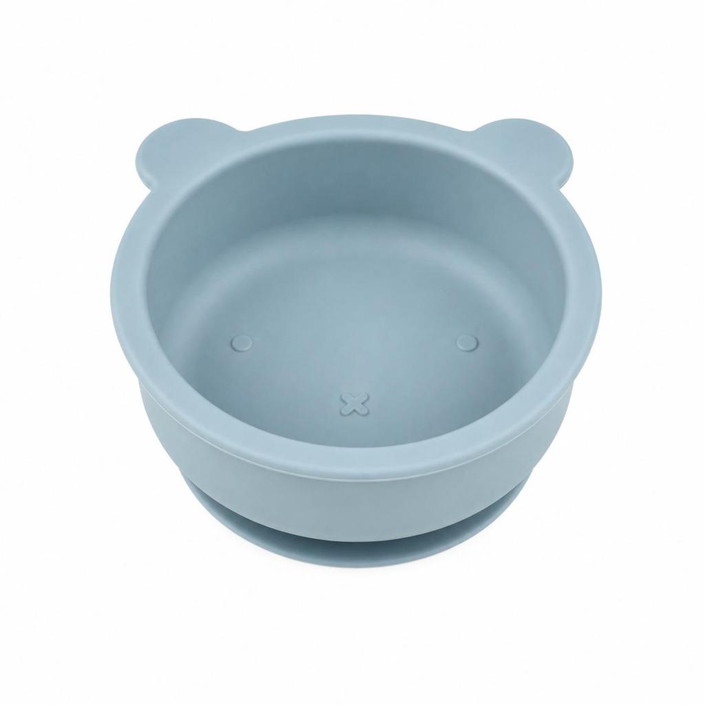 Silicone Suction Bowl & Plate Set for Kids – Baby Bear Design, Anti-Fall, Food Grade Material