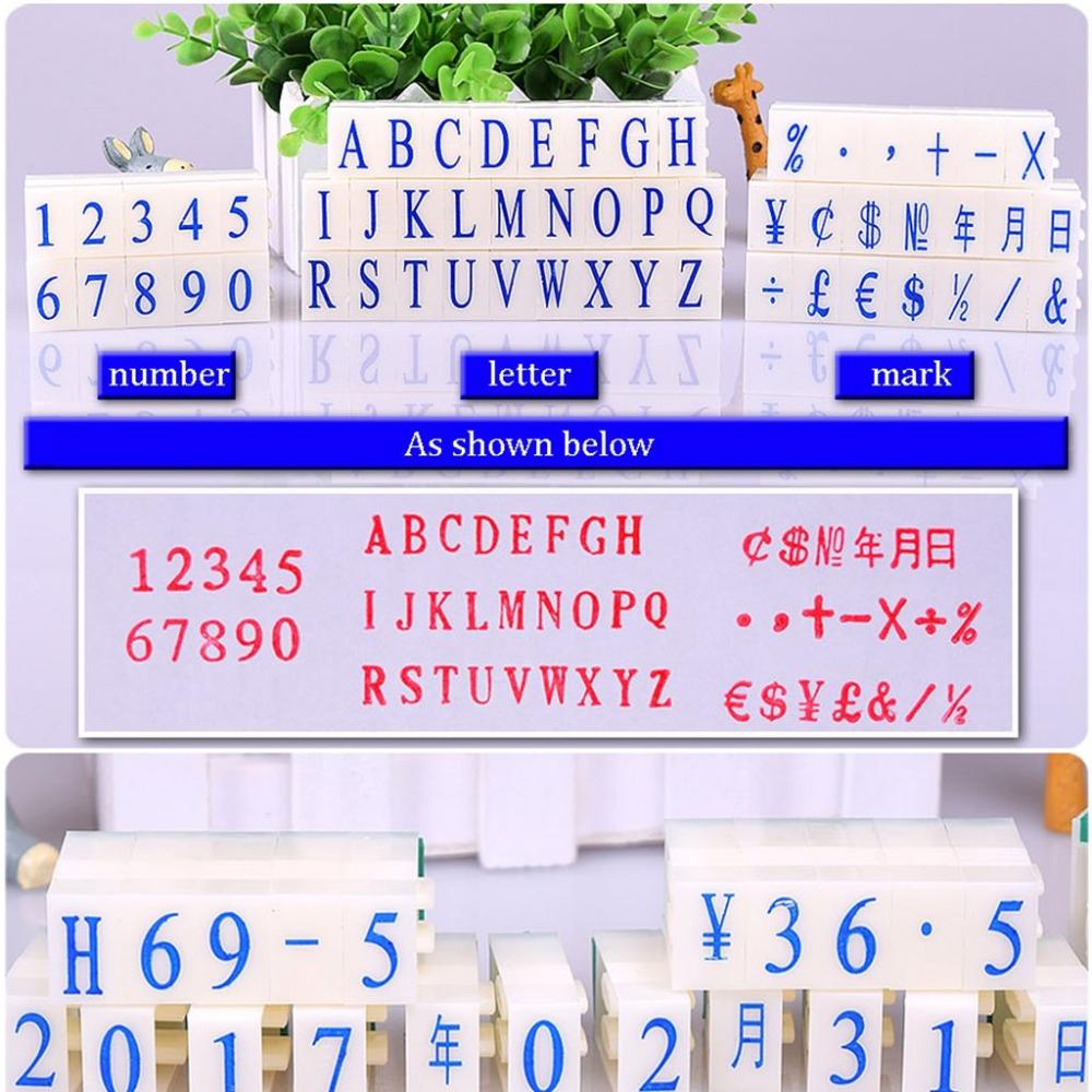 Mini Gifts Plastic Number,Letter,Mark Pattern Scrapbooking DIY Number Stamps Word Printing Crafts