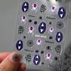 Halloween Nail Art Sticker 5D Relief Skull Pumpkin Funny Nail Sticker Three-Dimensional Relief