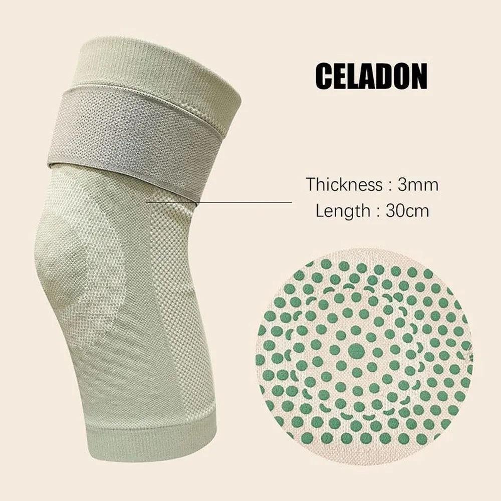 1Pair Self-Heating Kneepad Warm Pads Knee Compression Sleeves Knee Brace Support for Arthritis Pain Relief Thermal Leg Warmers