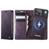 2 in 1 Wireless Charging Leather Flip Cover For iphone 17Air 17 Promax 16 Plus 15 Pro max 14 Pro 13 12 Wallet Case Cards Slots