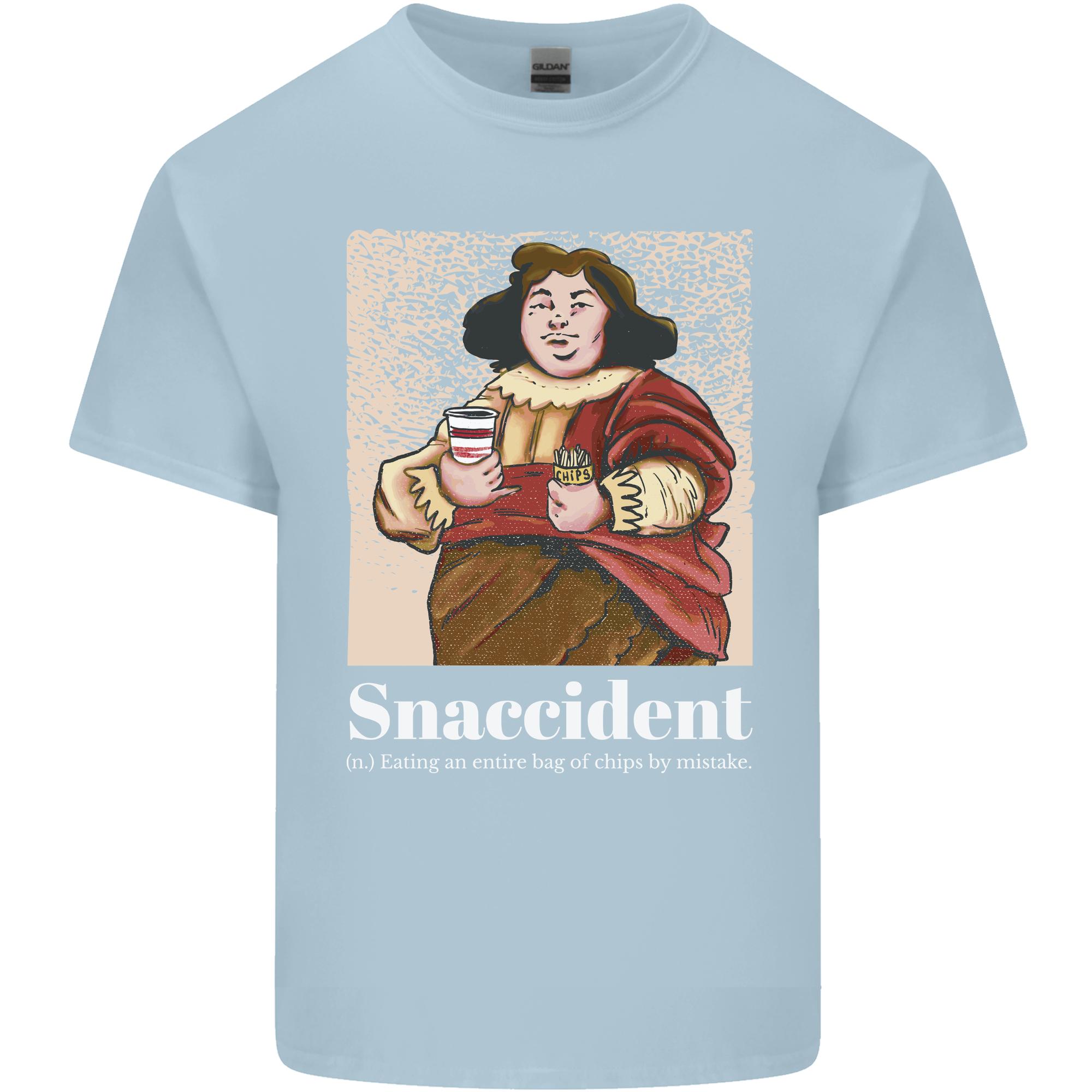Snaccident Funny Diet Junk Food Weight Loss Unisexs Light Cotton TShirt S