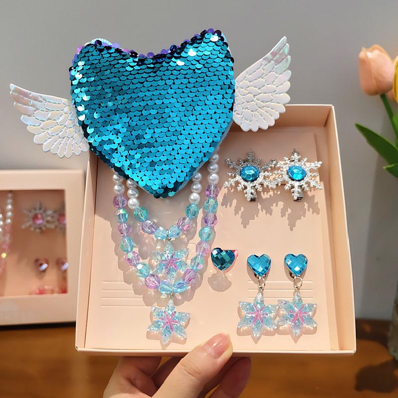 Frozen Elsa Princess Necklace & Jewelry Set for Girls