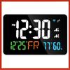 WiFi Digital LED Display  Desktop Clock Calendar Intelligent Thermometer Hygrometer Support WIFI Auto-Calibration