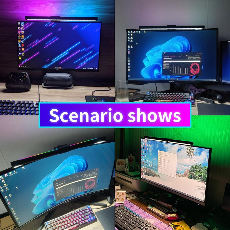 Lampă de birou cu LED pentru îngrijirea ochilor Bară de lumină pentru monitorul computerului Bară cu lampă pentru monitorul pentru computer.